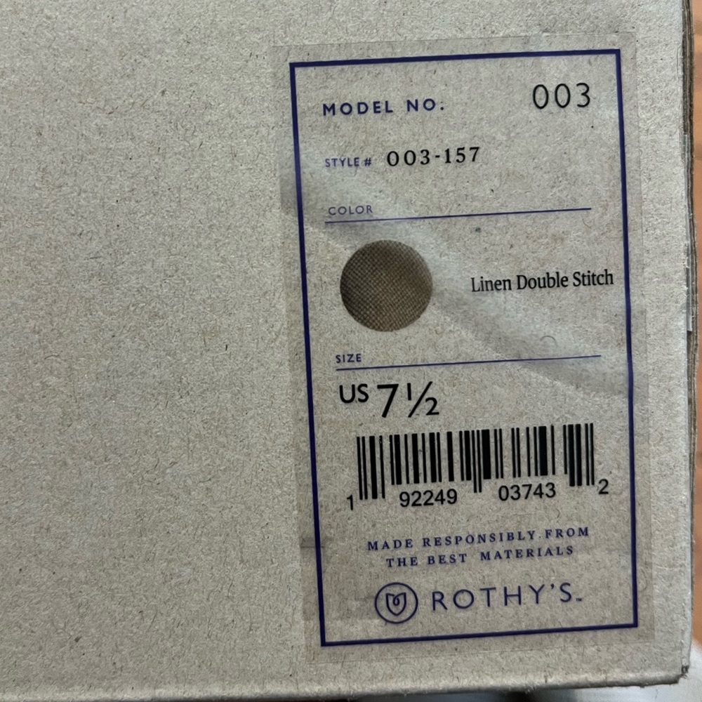 Linen Double Stitch Rothy’s - Picture 2 of 4